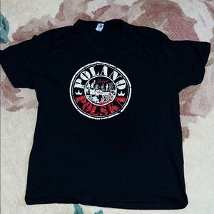 Black “Poland/Polska” Graphic T-Shirt